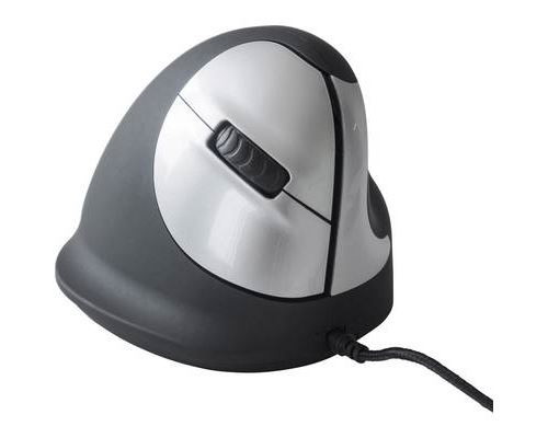 Human Ergonomics HE Mouse - souris - USB - Noir/argent