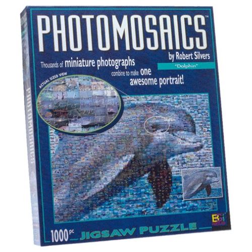 GENERIQUE Photomosaic Dolphin Jigsaw Puzzle 1000pc 