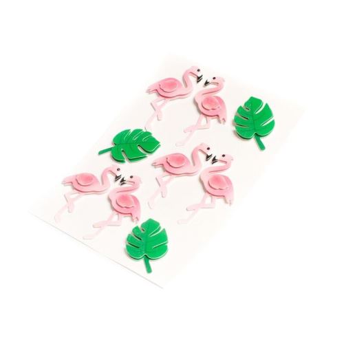 9 stickers tropicaux 5.8x3cm