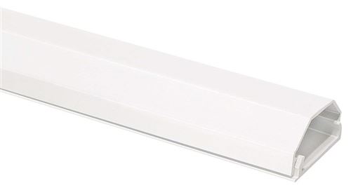 My Wall HZ4-1,1WL Lot de 2 conduites de câbles pour support mural en aluminium Blanc