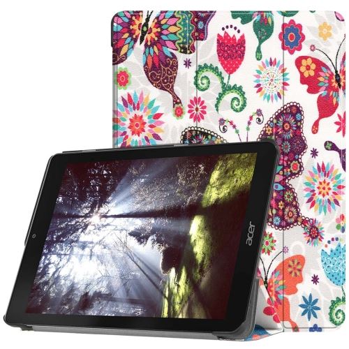 Acer Chromebook Tab 10 Housse Etui Cuir Pu Papillons Als89400