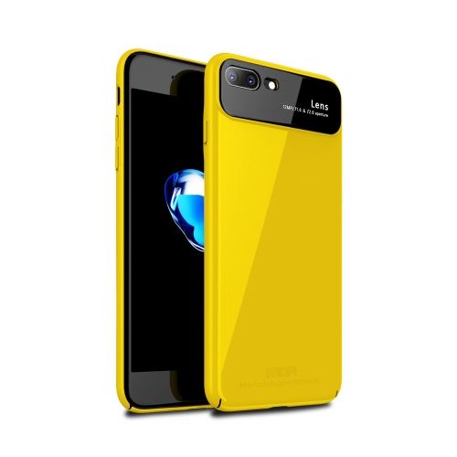 Iphone 8 Plus Coque Protection Plastique Couverture Complète + Objectif + Vitre Arrière Jaune Als89917