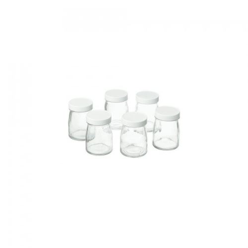 Lot de 6 pots de yaourts 125 ml pour yaourtiere cuisinart - 8380574
