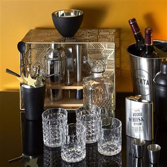 Coffret à cocktail en inox avec 4 accessoires No Name Cook Concept KV7335 Noir
