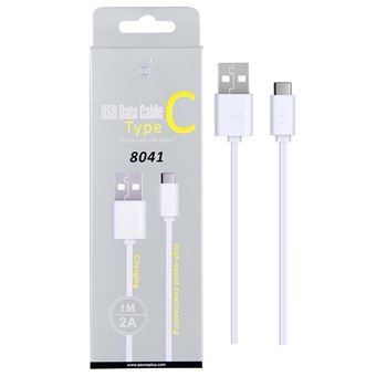 Câble Micro Usb Type-c Motorola Moto X4 Usb 1a 5v Cu400 - Blanc - 1
