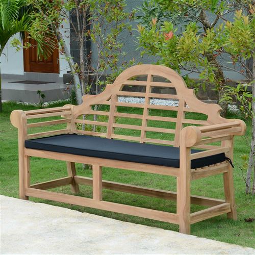 Coussin noir pour banc Marlborough