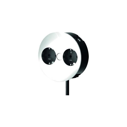 bachmann bachmann multiprises encastrable pour table twist,2 x ute fr noir