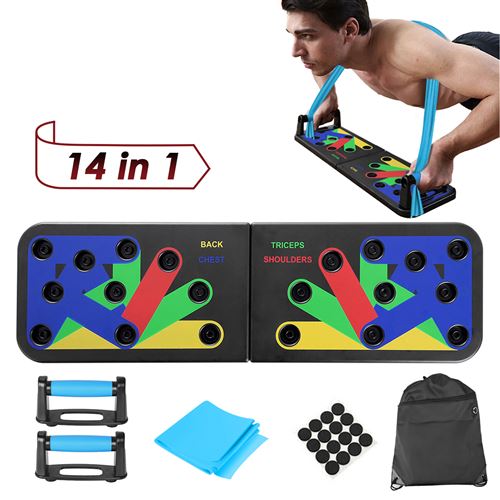 Équipement d'exercice de muscle de panneau de support pliable Version anglaise avec bracelet