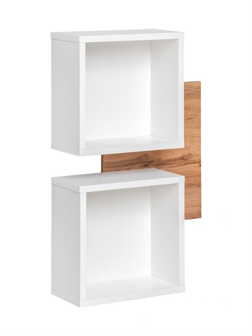 Non Communiqué Blanc Panneau Mural Et 2 Étagères Easy 90Cm - Image 1