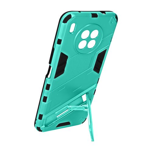 Avizar Coque Rigide Bi-matiere Pour Huawei Nova 8i et Honor 50 Lite Signée Bibercas turquoise