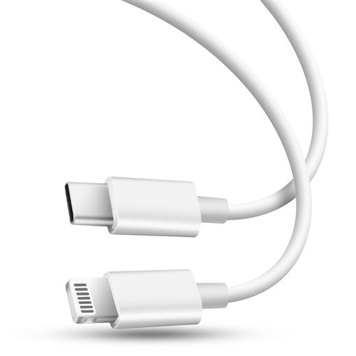 Avizar Cable USB-C vers Lightning Charge rapide Transfert De Données Longueur 1m Avizar Blanc