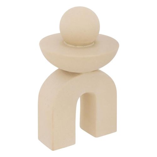 Non Communiqué Beige Atmosphera Créateur D'intérieur - Objet Déco En Céramique "Wavy Bliss" 18Cm