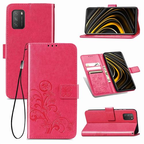 MPFRANCE Housse pour Xiaomi Redmi 9T Rose [Fleur de Lys]