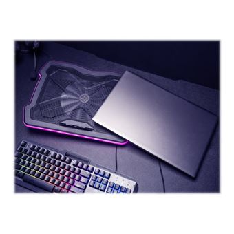 GXT 1126 AURA Support de refroidissement pour ordinateur portable a eclairage RVB multicolore