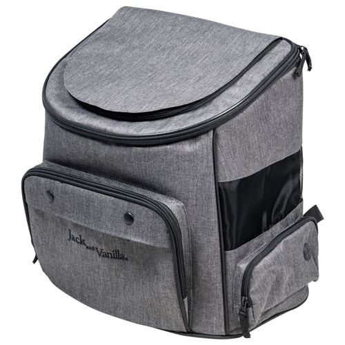 Comparer les prix de Jack and Vanilla Sac à dos pour animaux de compagnie Travel Gris/Noir