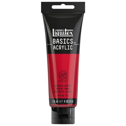 Peinture Acrylique - Liquitex Basics - Naphtol carmin - 118 ml