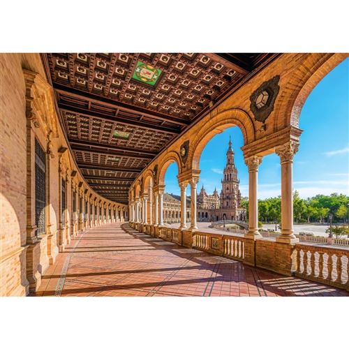 Puzzle 1000 pièces : Place d'Espagne, Séville, Espagne Castorland