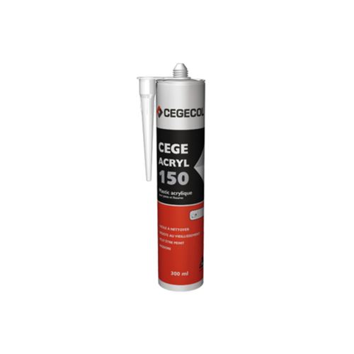 Mastic acrylique CEGECOL Cege Acryl 150 - Blanc - 300ml - 610664