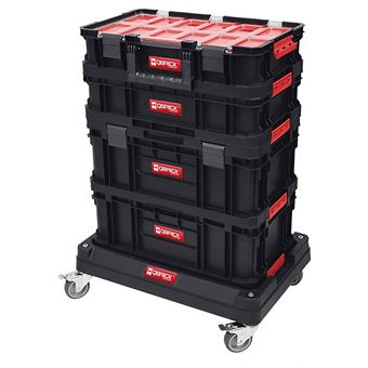 Qbrick System Kit 7-en-1 - Boite et bacs à outils vides avec plateforme et organisateurs - 1