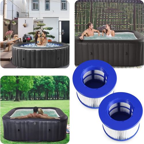 Filtre Spa TTOKGZG à Visser - 75x100 Mm - Pour Clever Spa, Cosy Spa - Lot De 4 Cartouches Filtrantes
