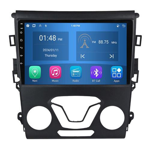 Autoradio RoverOne® Bluetooth CarPlay Android Auto Navigation 4Go RAM 64Go ROM pour Ford Mondeo 5 Fusion 2014-2019