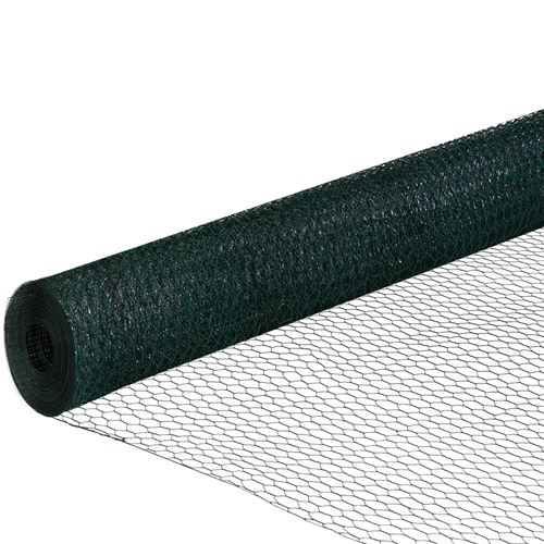 Grillage pour poules vert 1x25M maille 25mm triple torsion clôture souple jardin animaux