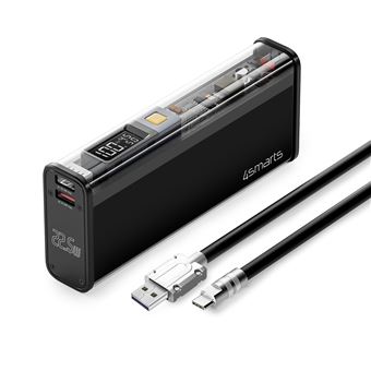 4smarts Batterie de Secours 20000mAh 2x USB et USB C 100W Lucid