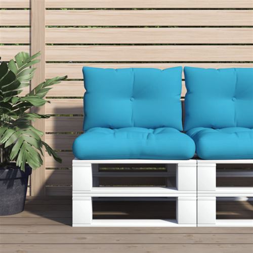 Vidaxl Bleu Coussins De Palette (Lot De 2) - Image 3