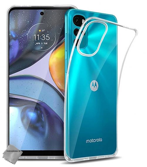 Coque Motorola Moto E22 / E22i 2x Verres Tremp&eacute;s - Etui Housse