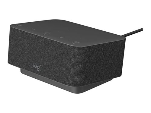 Logitech Logi Dock for UC - Station d'accueil - USB-C - HDMI DP - Bluetooth - pour Tap pour les équipes Microsoft Large