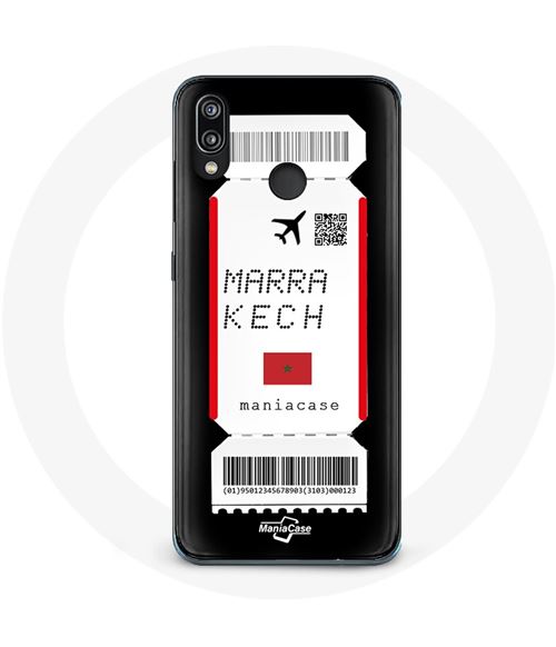 Coque pour Huawei P20 Lite Billet d'avion Marrakech Maroc Maniacase