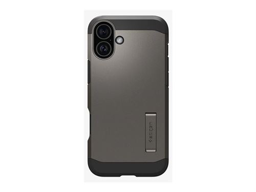 Spigen Tough Armor AI MagFit - Coque de protection pour téléphone portable - compatibilité avec MagSafe - polycarbonate, polyuréthanne thermoplastique (TPU), mousse à impact - bronze - pour Apple iPhone 16 Plus