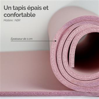 Tapis de Gymnastique Epais 180 x 60 x 5 cm - Tapis Fitness Epais - Matelas  Gymnastique - Tapis de Gym Pliable - Avec Sangles de Transport - Bleu :  : Sports et Loisirs