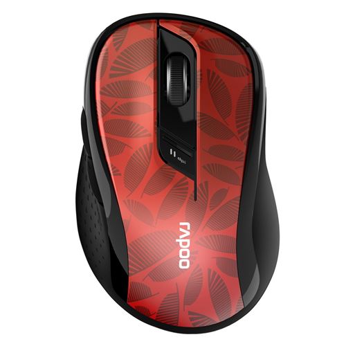 Rapoo M500 Souris Optique Sans Fil Silencieuse 1600DPI Rouge - Image 5