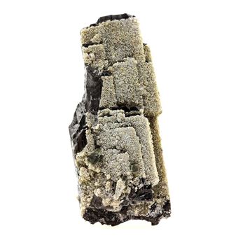 FERBERITE - Pierre Naturelle en Provenance du Portugal, Covilhã - Minéral rare, cristal noir brillant, utilisé en joaillerie 1192.5 ct - Certificat d'Authenticité Inclus 82 x 35 x 29 mm - 1