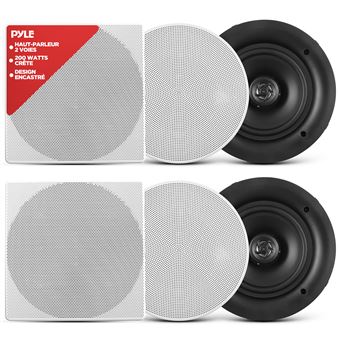 Haut-parleur à montage mural ou au plafond - Pyle - 200 W - blanc - 1