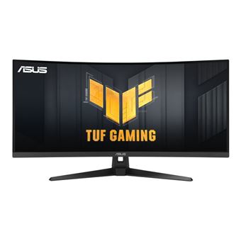 ASUS TUF Gaming VG34VQ3B - Écran LED - jeux - incurvé - 34" - 3440 x 1440 WQHD @ 180 Hz - VA - 400 cd/m² - 4000:1 - DisplayHDR 400 - 1 ms - 2xHDMI, 2xDisplayPort - haut-parleurs - noir