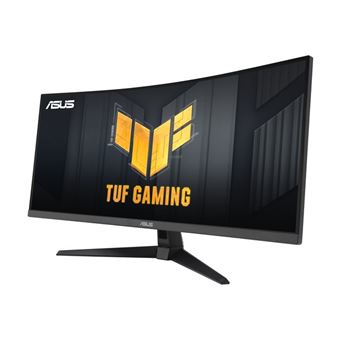 ASUS TUF Gaming VG34VQ3B - Écran LED - jeux - incurvé - 34" - 3440 x 1440 WQHD @ 180 Hz - VA - 400 cd/m² - 4000:1 - DisplayHDR 400 - 1 ms - 2xHDMI, 2xDisplayPort - haut-parleurs - noir