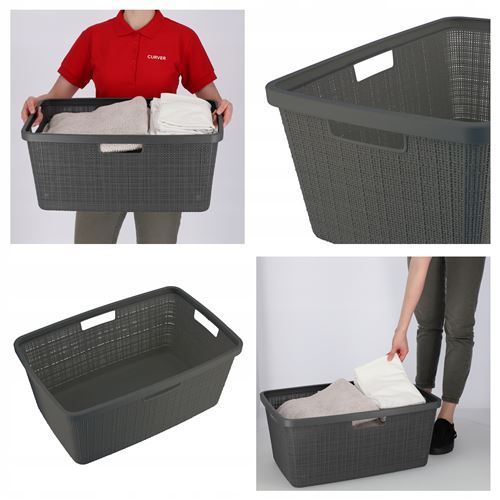 Fer A Repasser Philips Curver Panier à Linge Pour Fer à Repasser 40 L Gris Foncé Fer à Repasser Sans Fil