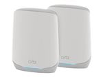 NETGEAR Orbi RBK762S - Système Wi-Fi (routeur, rallonge) - jusqu'à 5000 pieds carrés - maillage - GigE - Wi-Fi 6 - Tri-bande