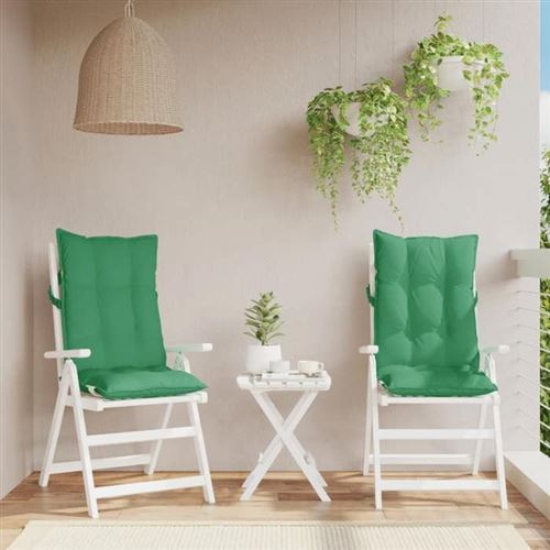 vidaXL - Coussin de Chaise à Dossier Haut - Lot de 2 - Imperméable - Extérieur - Image 3