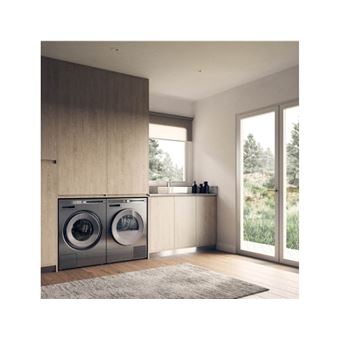 Lave-linge-8kg-1600 tours/min-Ecran LCD Logic-Classe energetique A- Construction Quattro : robuste, durable et antivibration-Absence de soufflet en caoutchouc pour plus d''hygiene-Tambour Active Drum-23 programmes-Assitance au dosage-Moteur induction