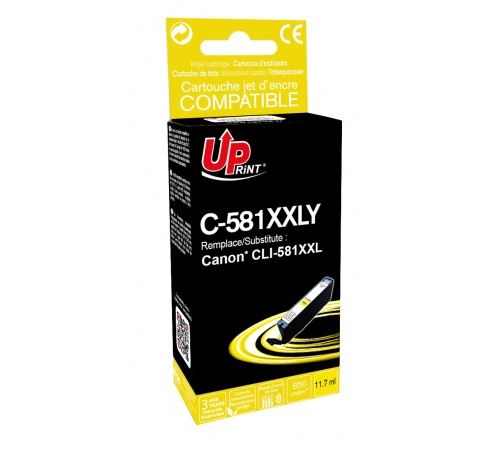 UPrint C-581XXLY - 11.7 ml - jaune - compatible - cartouche d'encre - pour Canon PIXMA TS6251, TS6350, TS6351, TS705, TS8252, TS8350, TS8351, TS8352, TS9550, TS9551