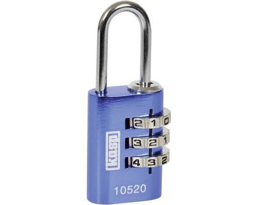 Non Communiqué Bleu Cadenas Kasp K10520blud Avec Serrure À Combinaison