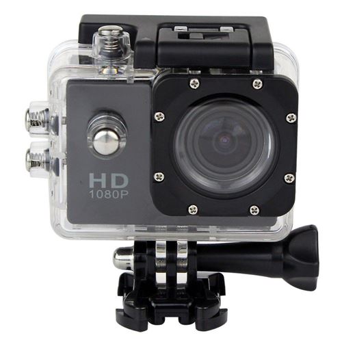Cam&eacute;ra Sport Etanche 30 M&egrave;tres Cam&eacute;ra Waterproof Action Full HD 1080P 12Mp Noir + SD 32Go