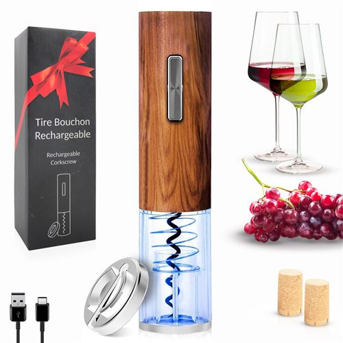 Muson Tire Bouchon électrique Sans-fil 5 En 1, Ouvre Bouteille De Vin Professionnel Avec Coupe