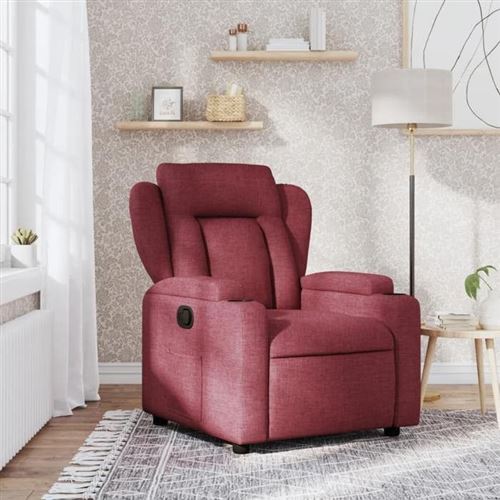Non Communiqué Rouge Vidaxl Fauteuil Réglable Tissu Bordeaux