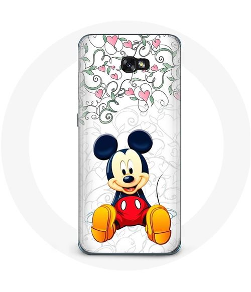 Coque pour samsung galaxy A5 2017 Mickey Mouse Fleurs Cœurs Maniacase