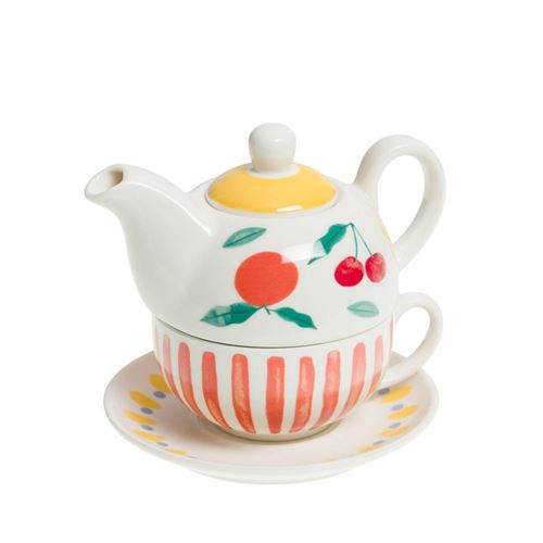 Non Communiqué Multicolore Coffret Théière Tea For One Fruty - Amadeus - Blanc - Porcelaine