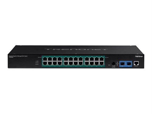 TRENDnet TI-RP262i 26-Port Industrial Ra TrendNet TI-RP262I Switch réseau administrable